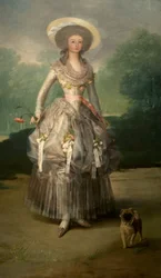 Porträt von María Ana de Pontejos y Sandoval